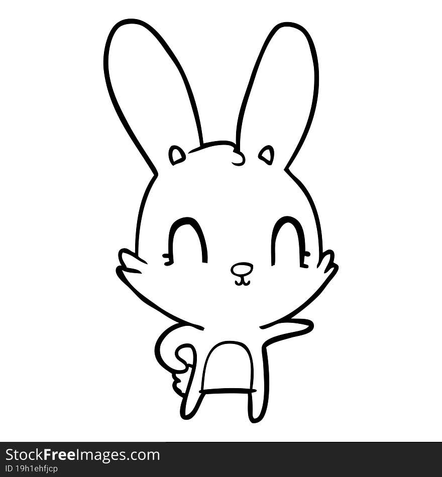 cute cartoon rabbit. cute cartoon rabbit