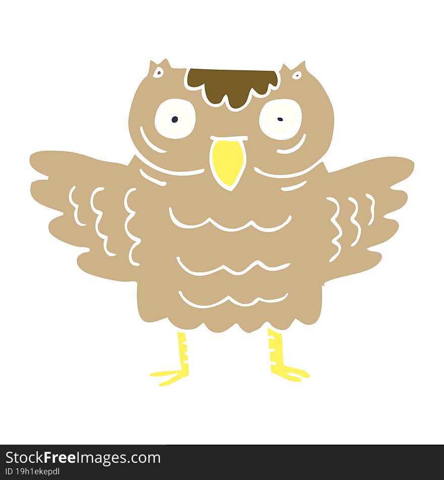 Cartoon Doodle Funny Owl