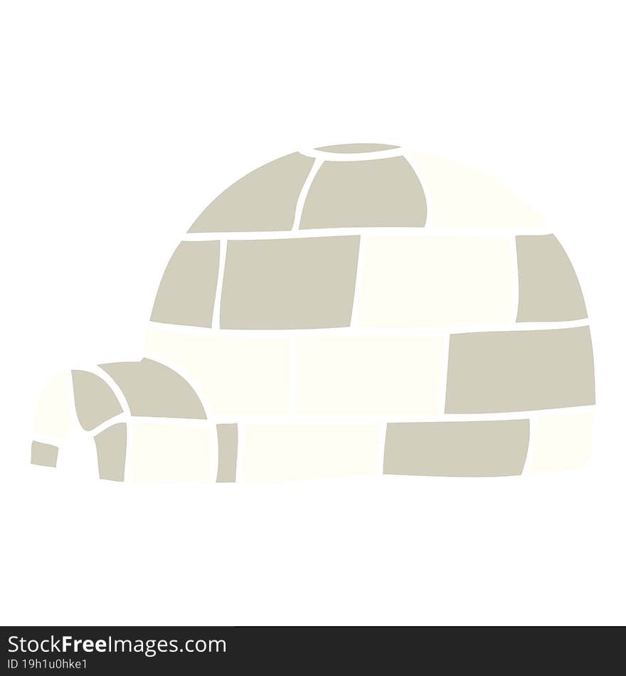 cartoon doodle igloo