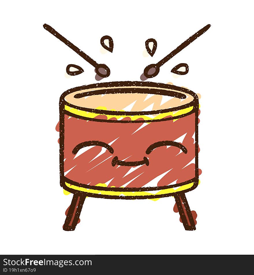 Drum Chalk Drawing