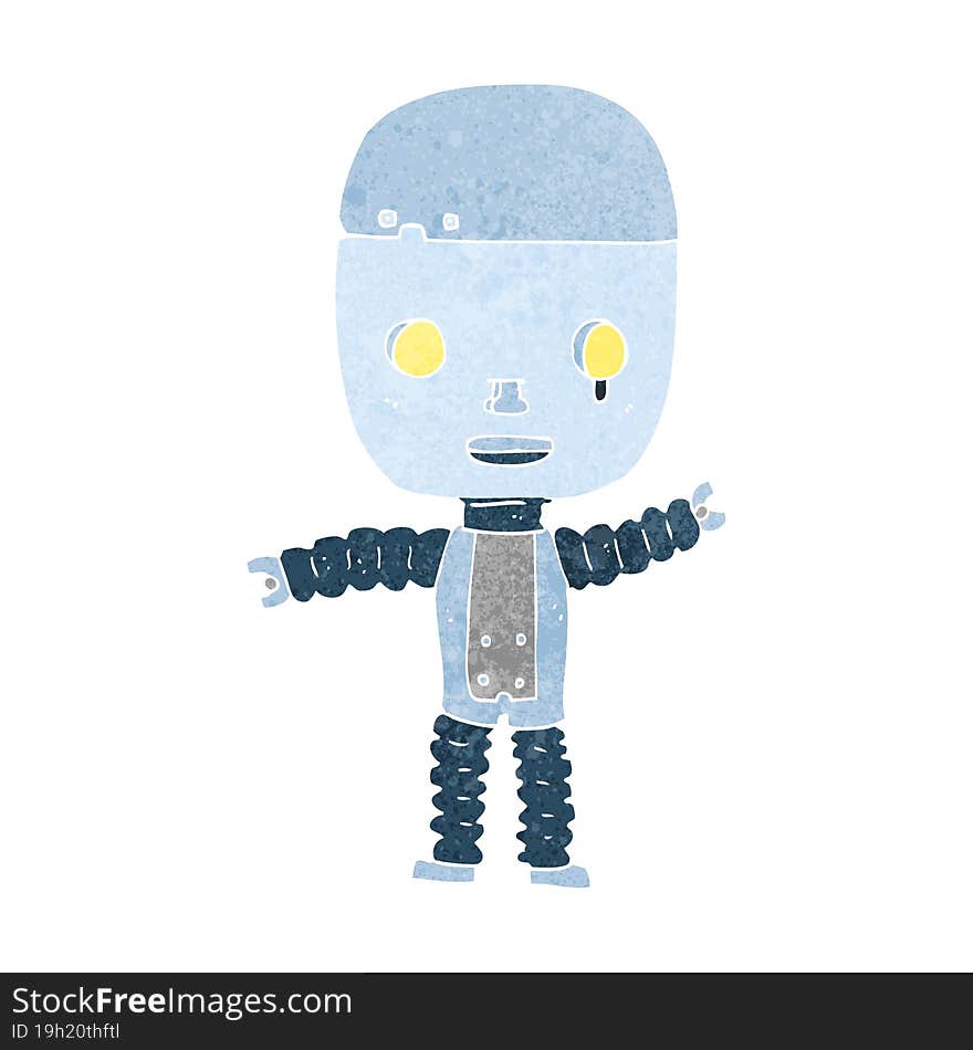 cartoon robot