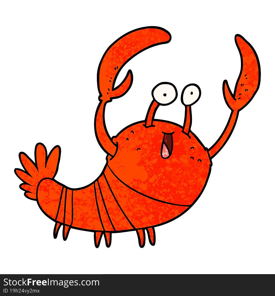 cartoon lobster. cartoon lobster