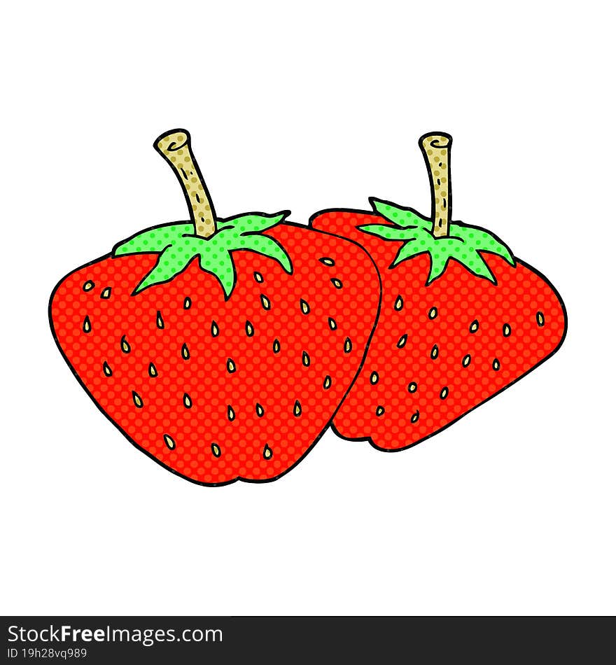 Cartoon Strawberries