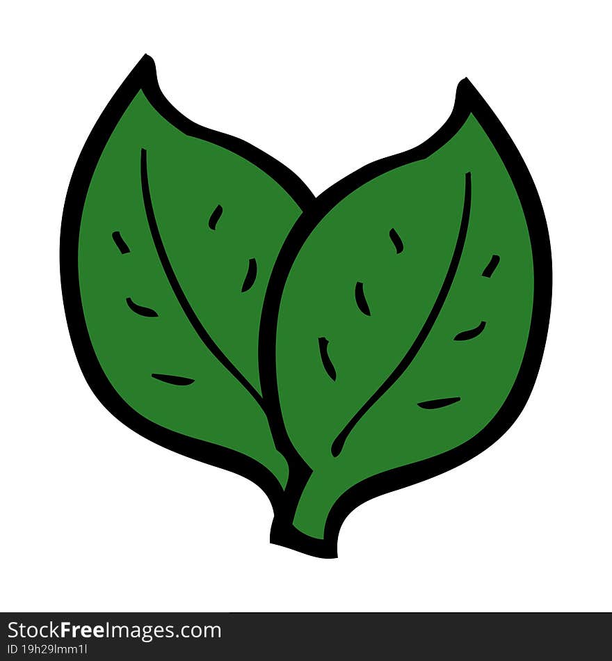 cartoon leaf