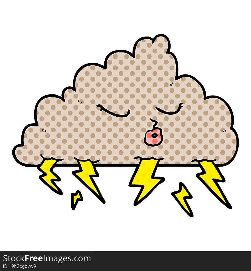 cartoon thundercloud. cartoon thundercloud