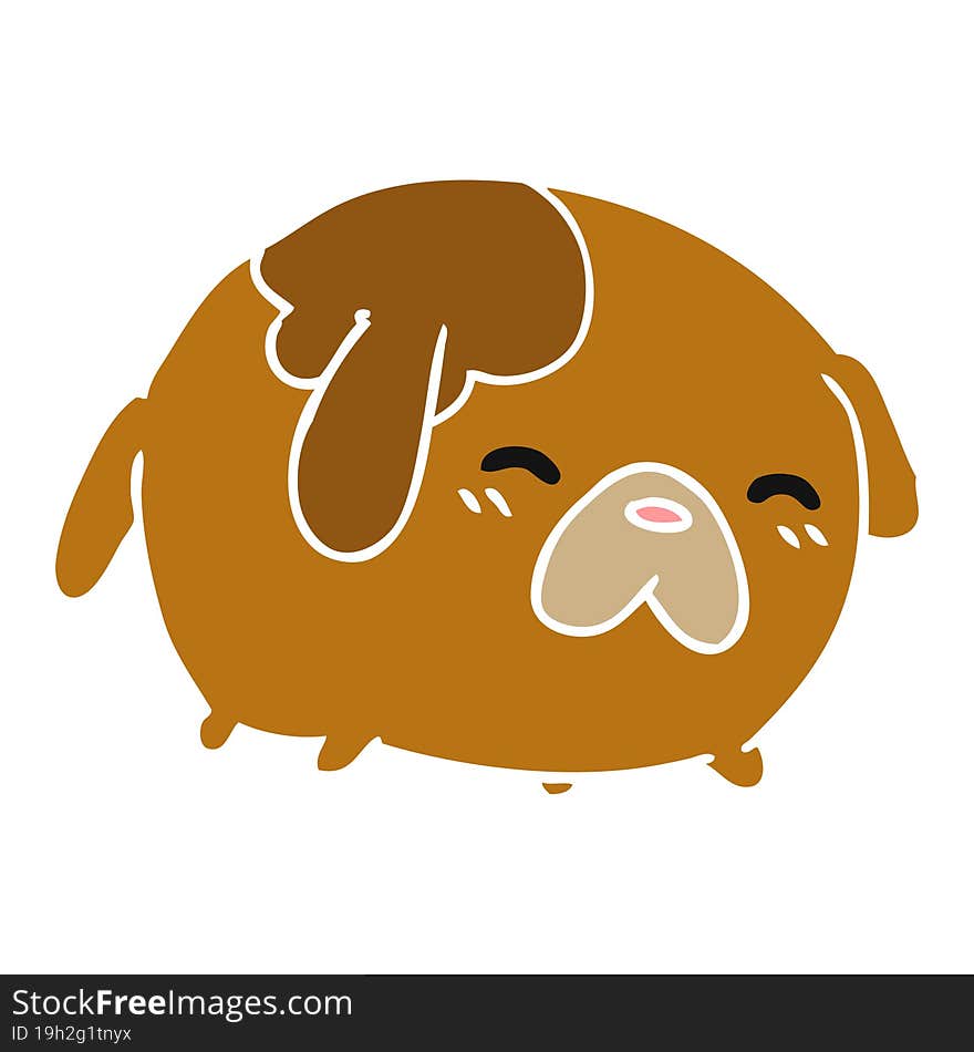 cartoon of cute kawaii dog