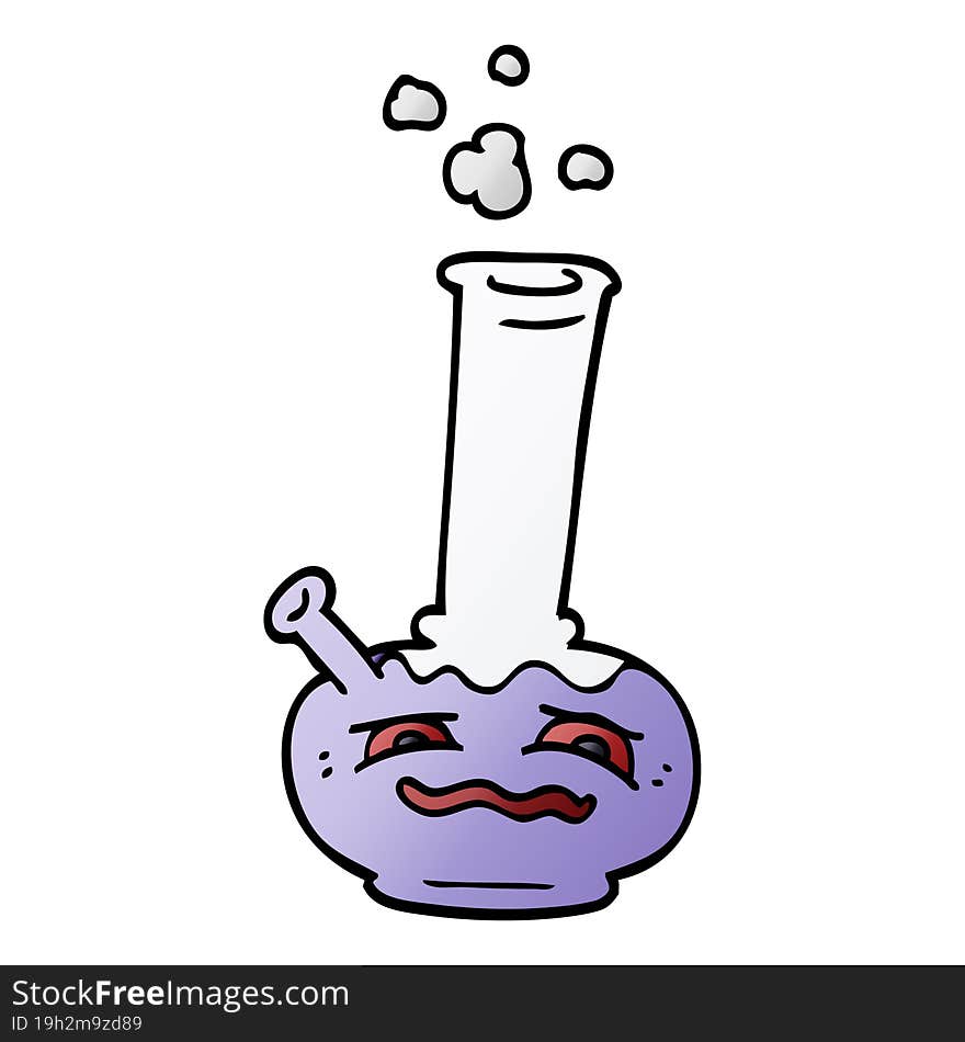 cartoon doodle bong