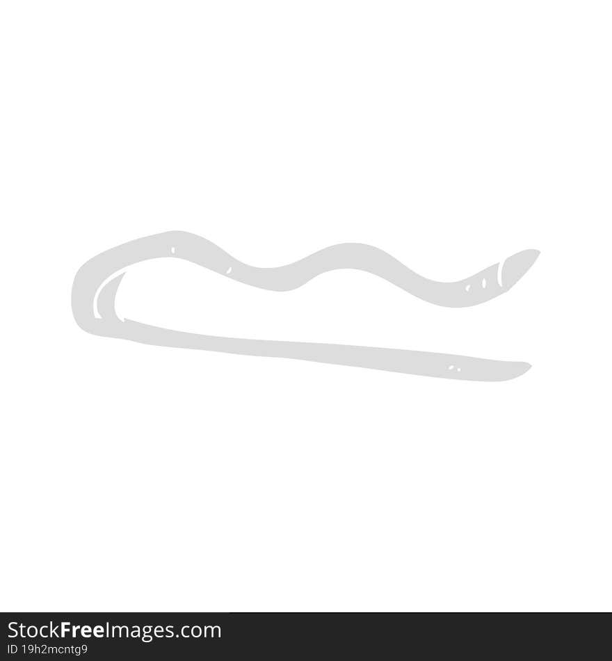 flat color illustration of hair clip. flat color illustration of hair clip