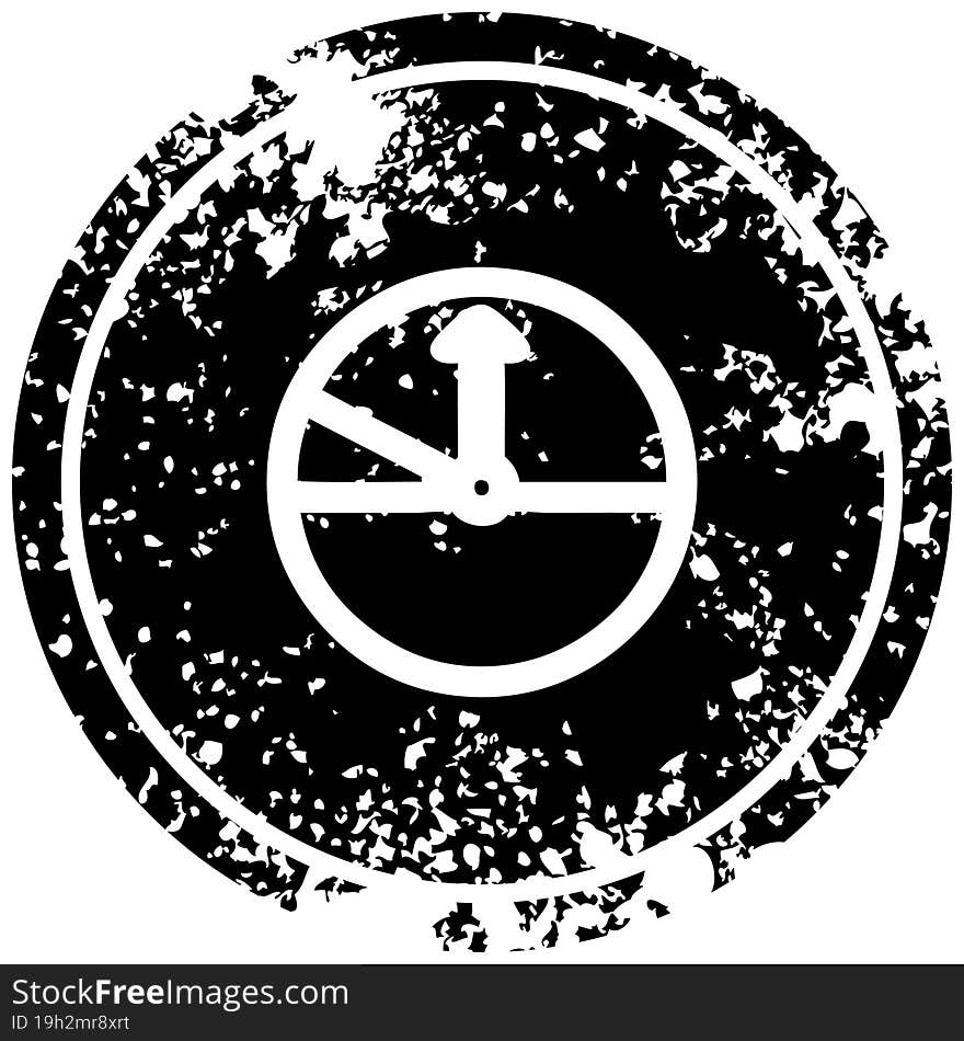 Speedometer Distressed Icon