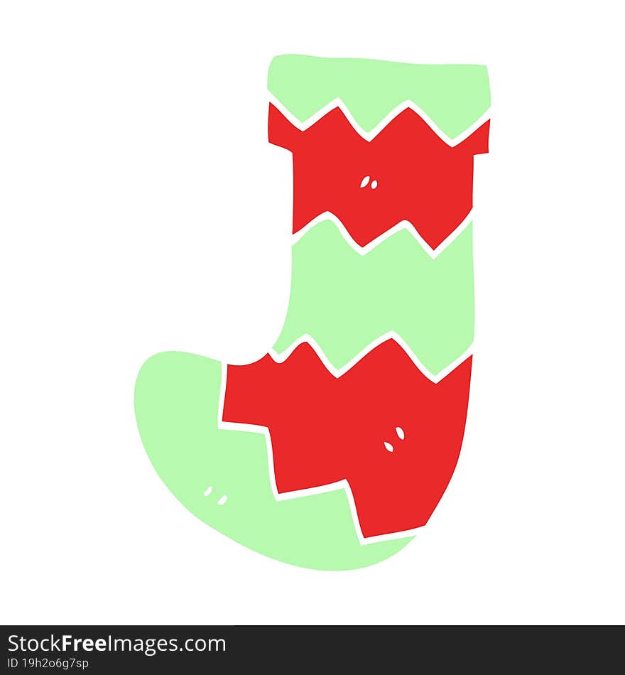 cartoon doodle christmas stocking