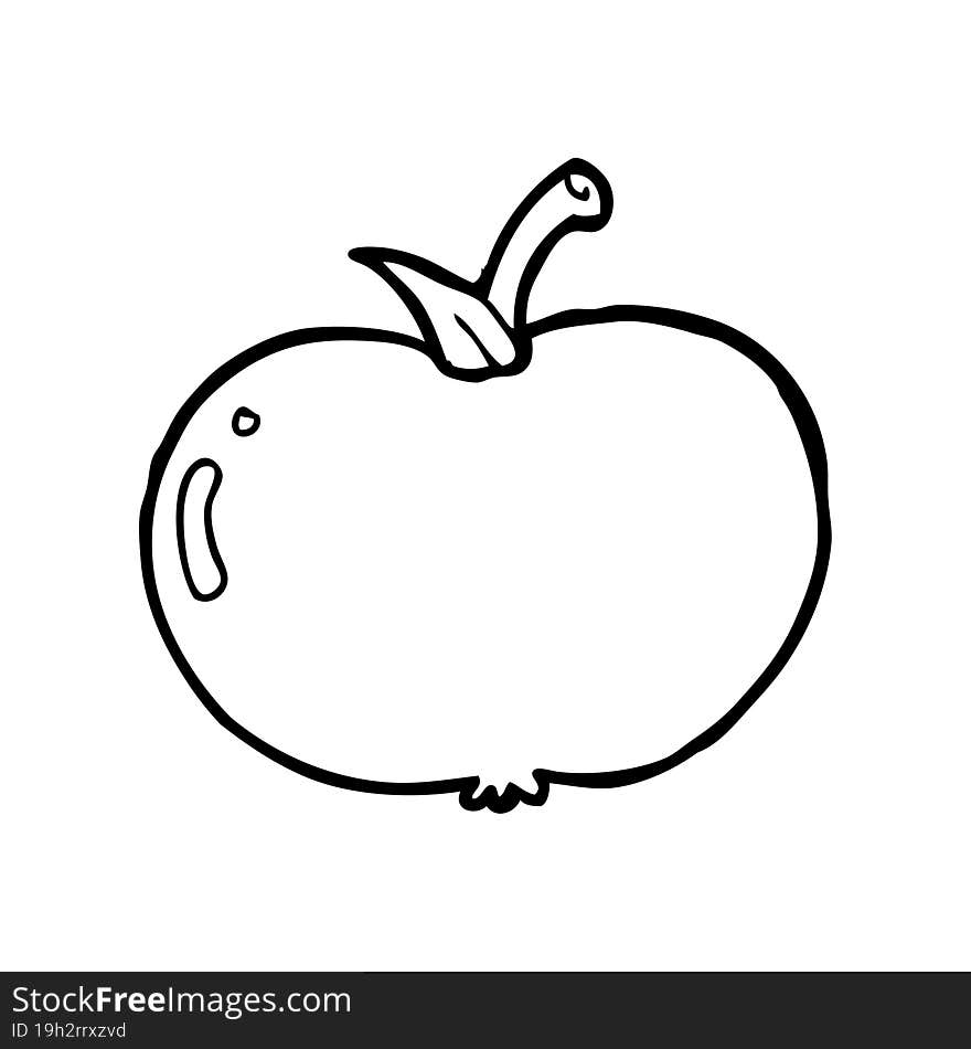 cartoon apple