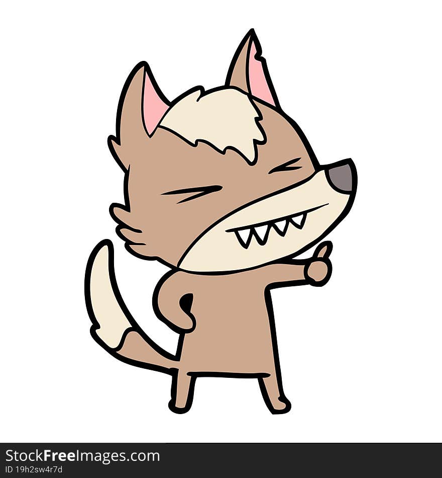 angry wolf cartoon. angry wolf cartoon