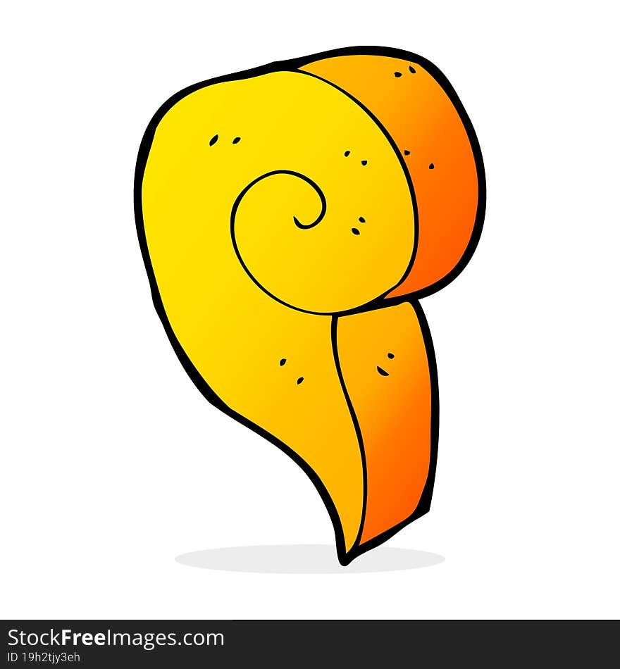 cartoon decorative swirl symbol