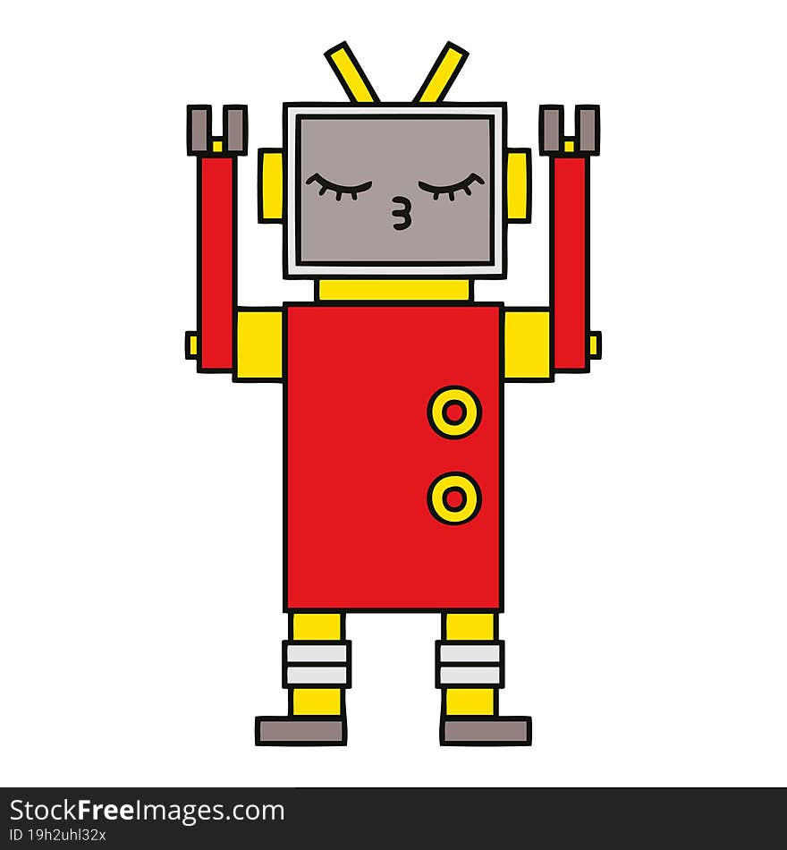 cute cartoon robot