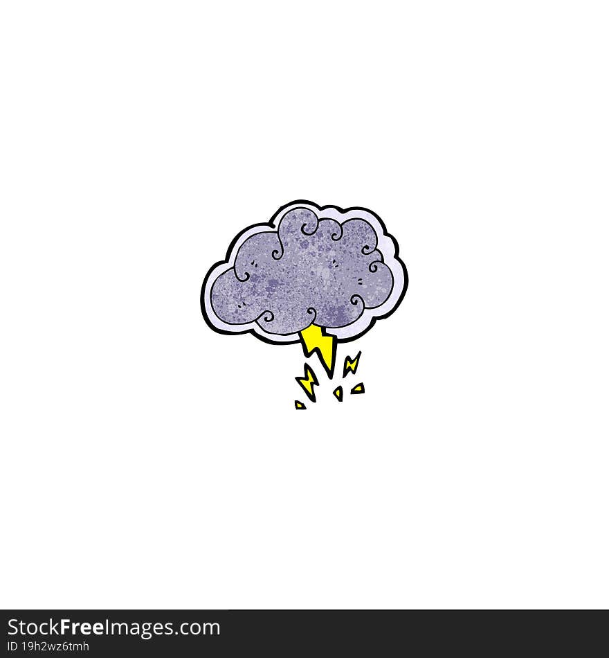 thundercloud cartoon symbol