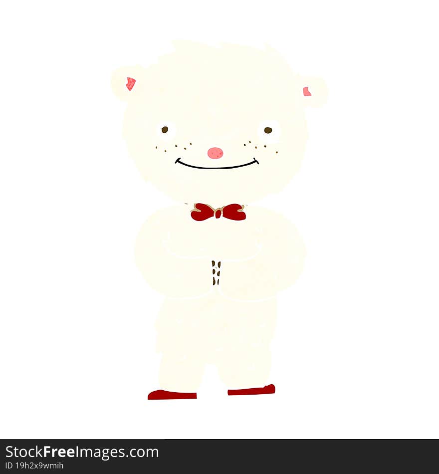 Cartoon Little Polar Bear