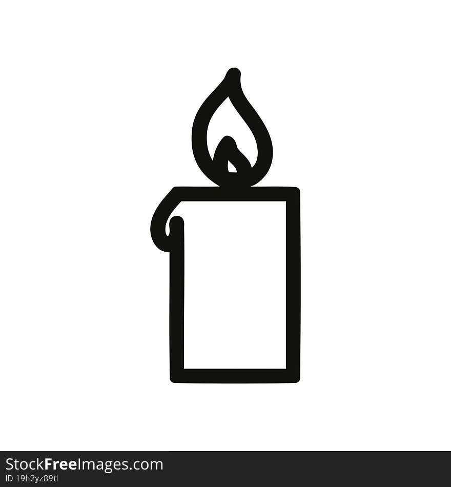 burning candle icon