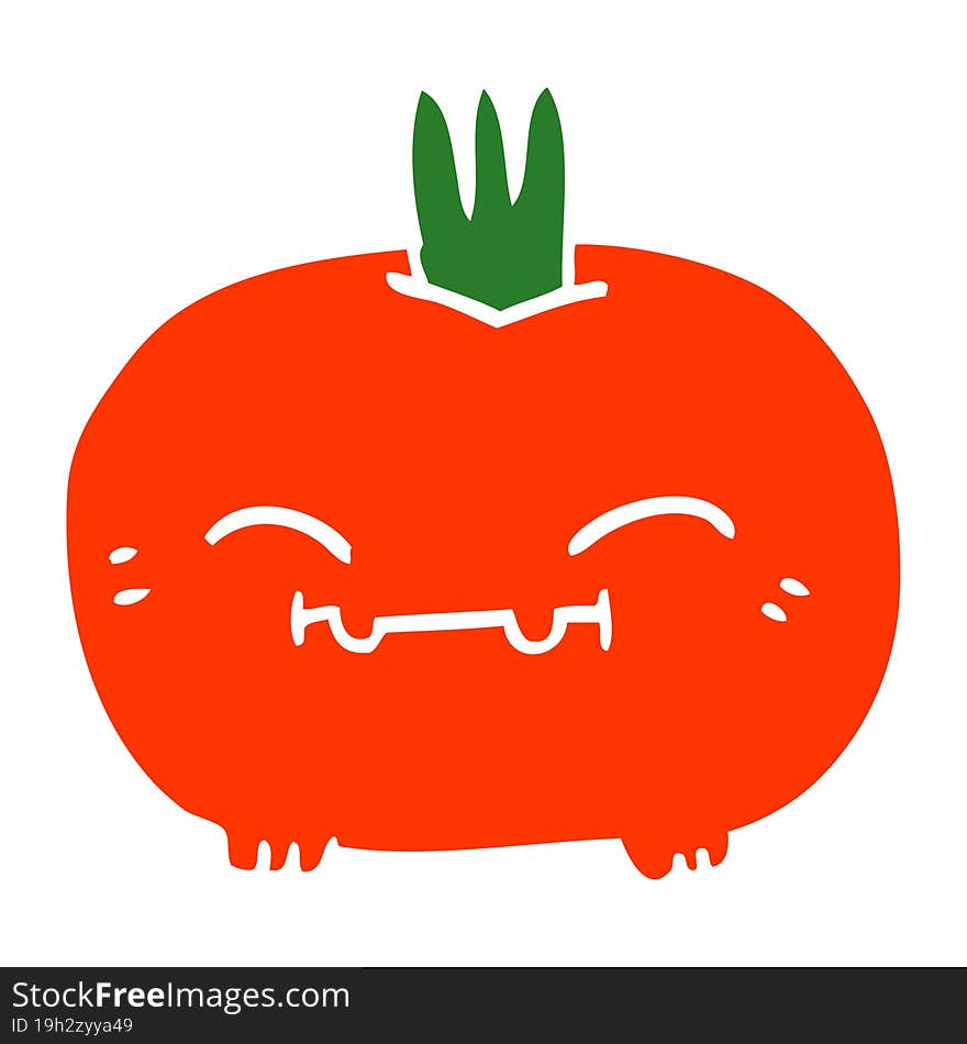 Cartoon Doodle Happy Root Vegetable