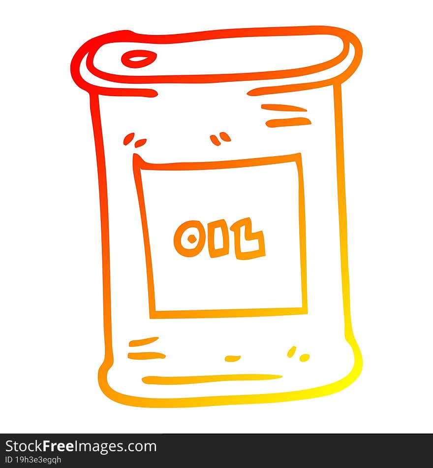 warm gradient line drawing cartoon motor oil