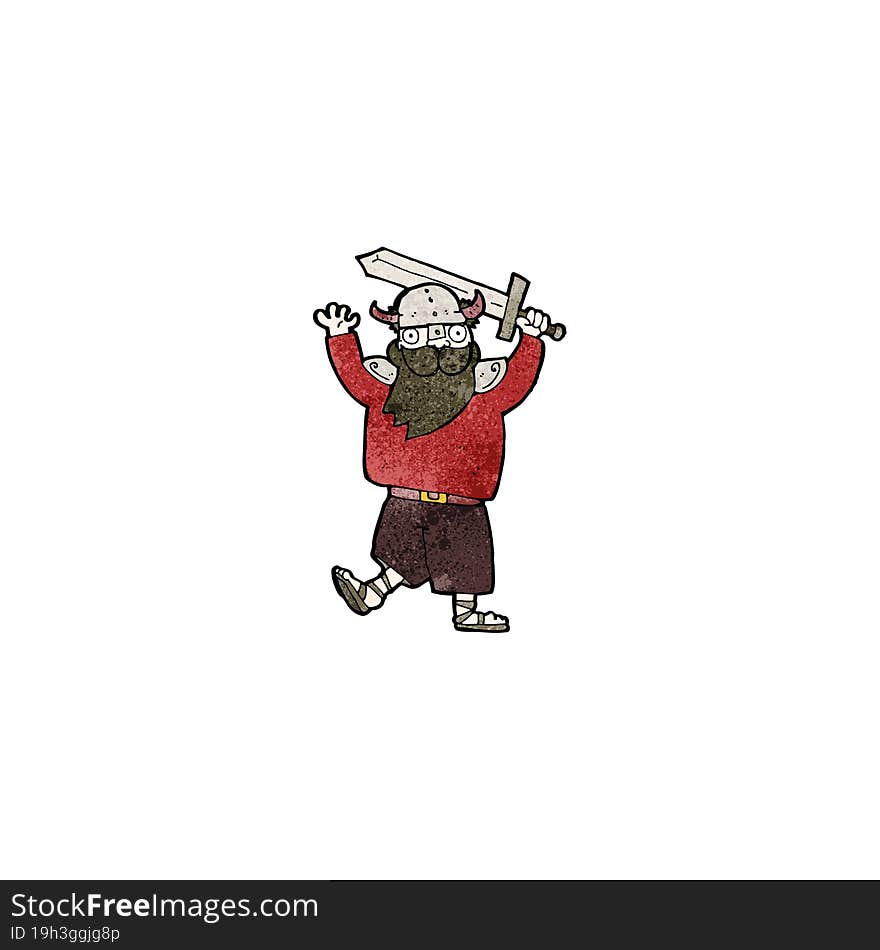 cartoon medieval raider