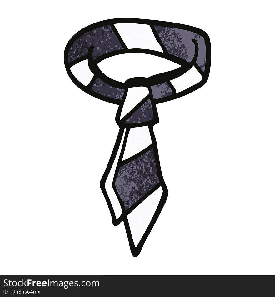 cartoon doodle office tie