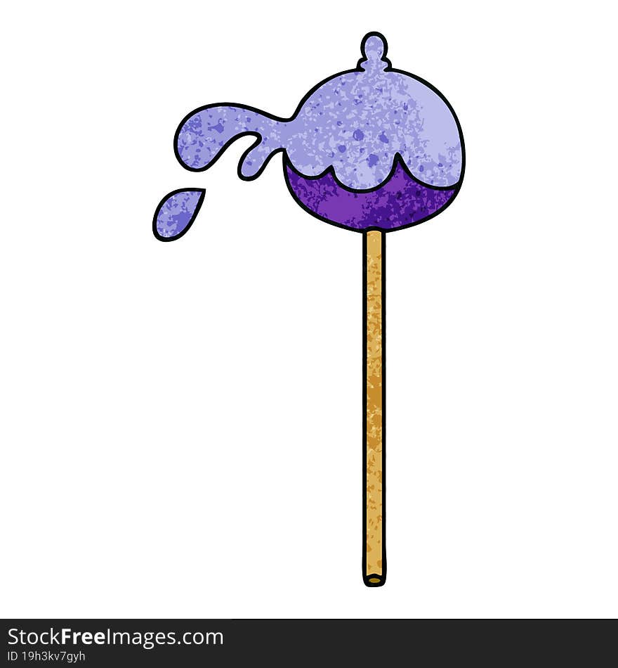 quirky hand drawn cartoon lolipop