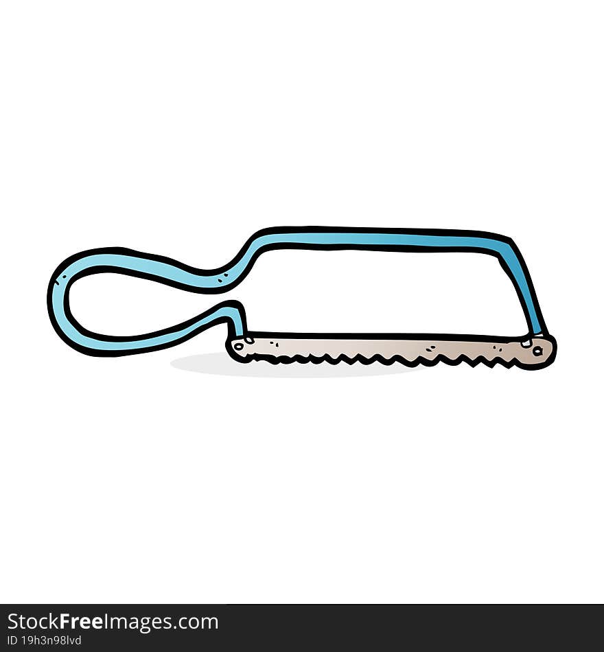 cartoon hacksaw