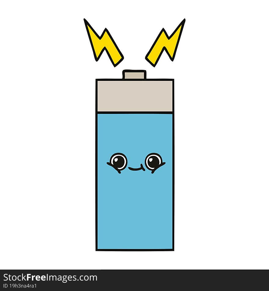 cute cartoon battery