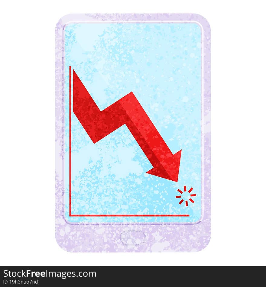 electronic tablet showing business performance graphic vector illustration icon. electronic tablet showing business performance graphic vector illustration icon