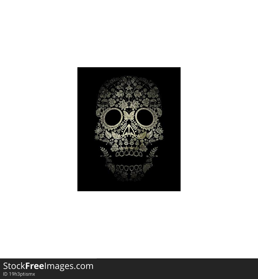 day of the dead skull