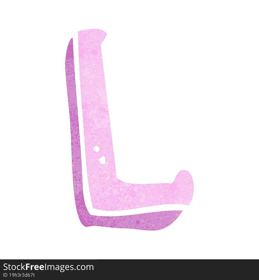 cartoon letter L