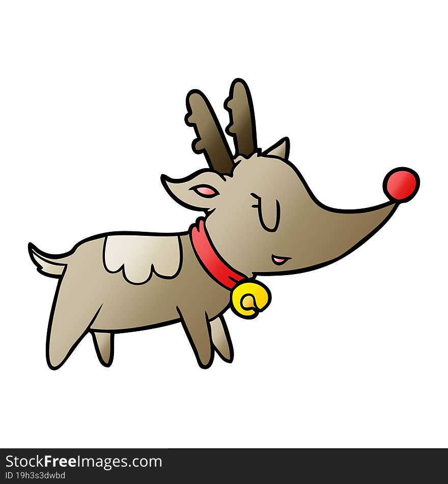 cartoon christmas reindeer. cartoon christmas reindeer