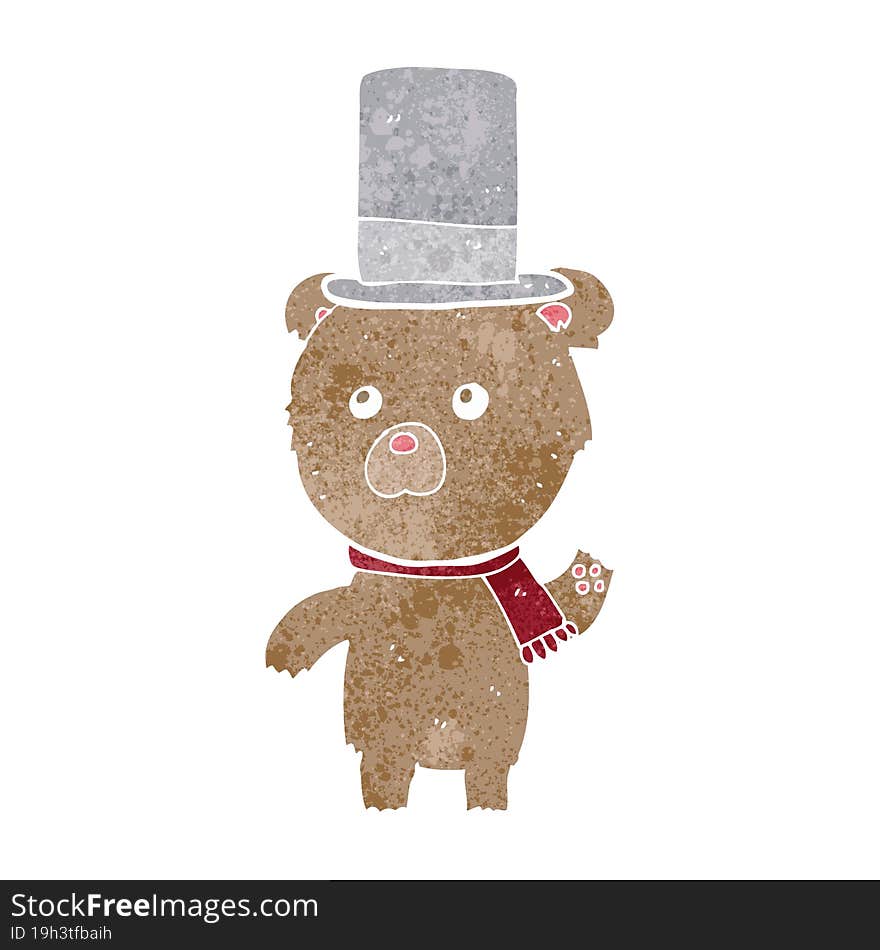 Cartoon Bear In Hat