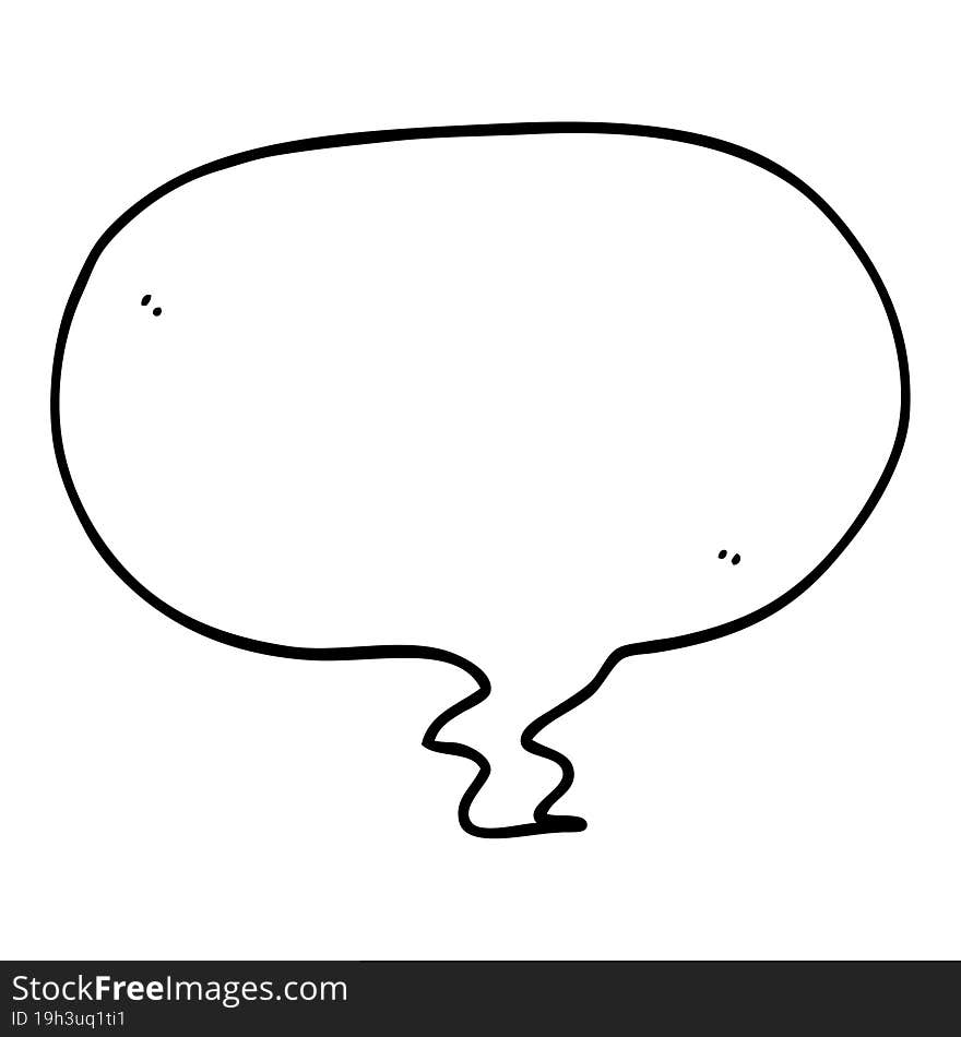 cartoon speech bubble