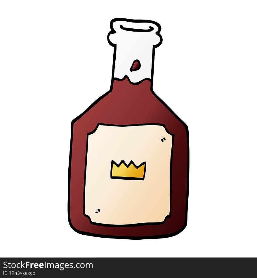 cartoon doodle alcoholic drink