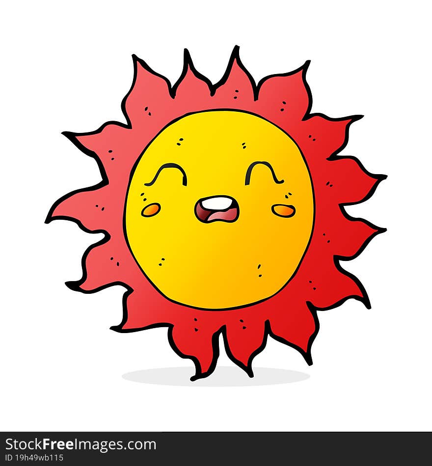 cartoon sun