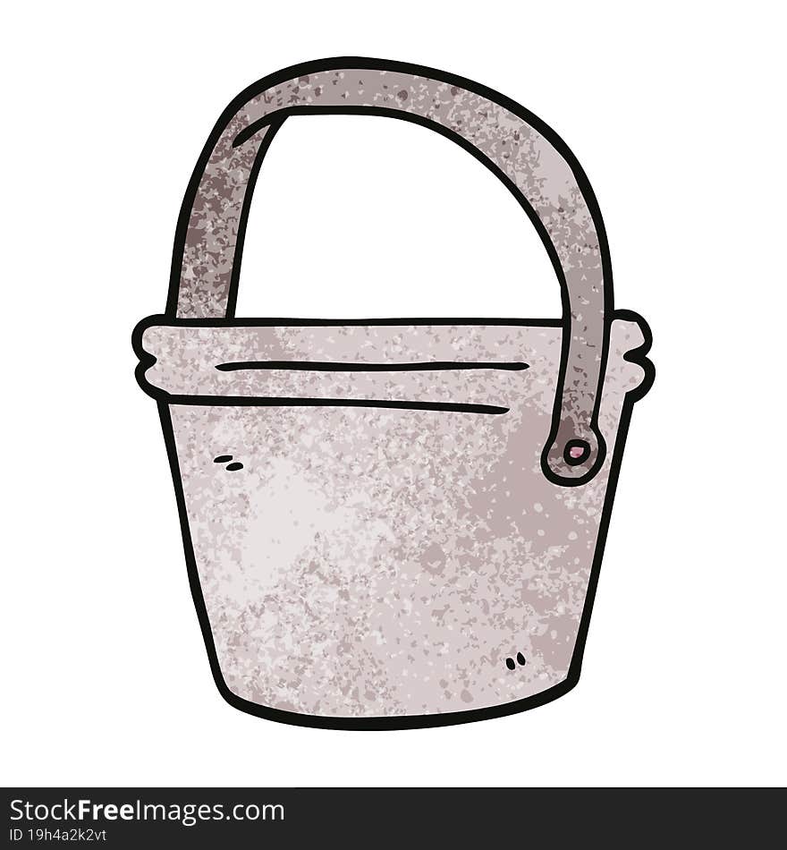 cartoon doodle bucket