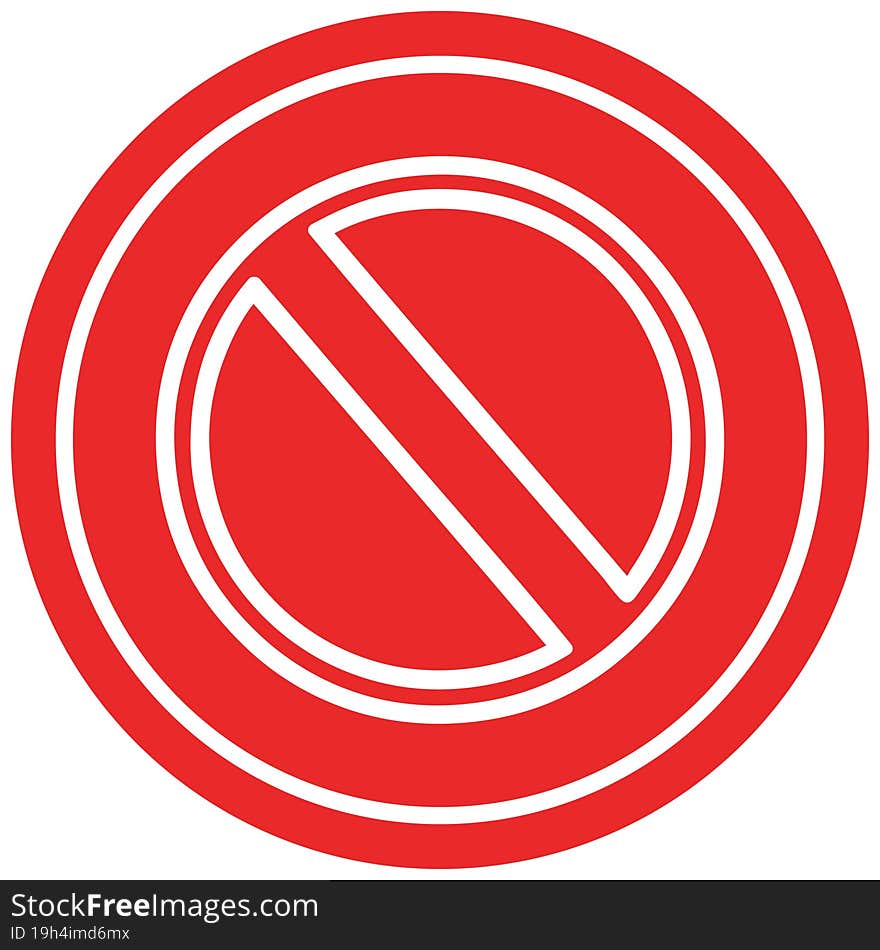 Generic Stop Circular Icon