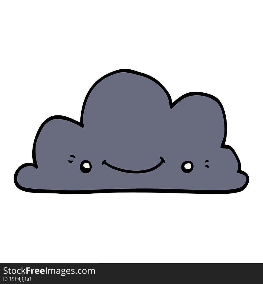 Cute Cartoon Cloud