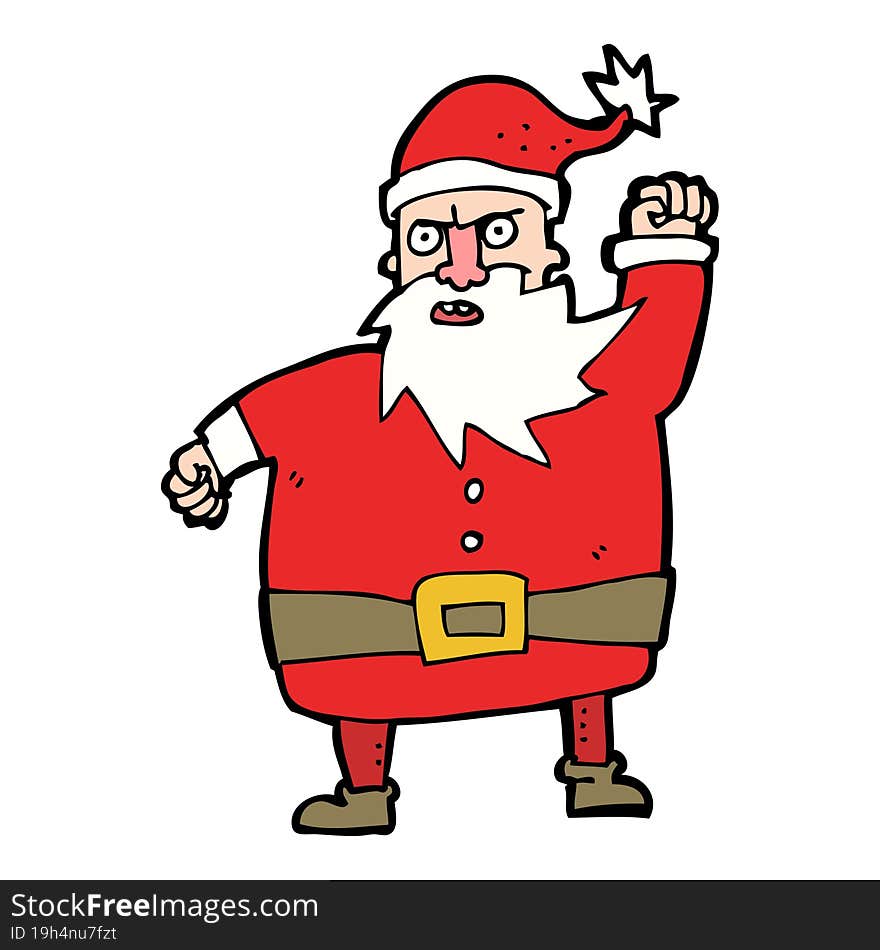 cartoon santa claus