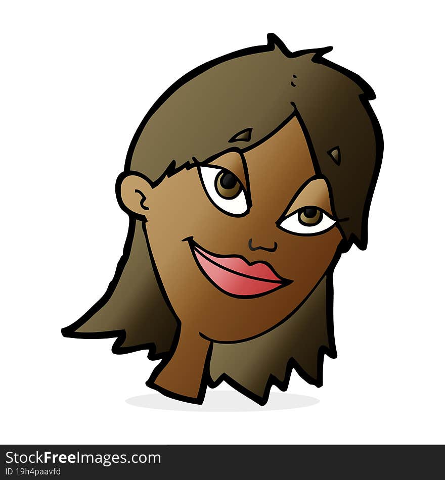 Cartoon Happy Woman