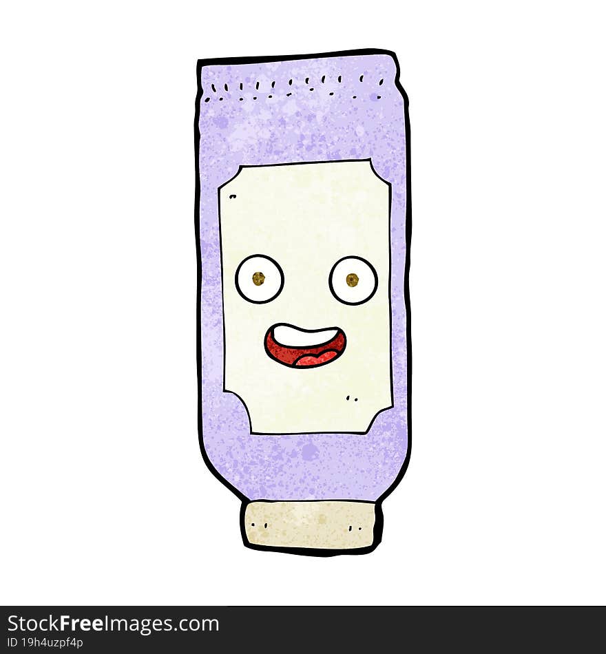 cartoon tube of cream