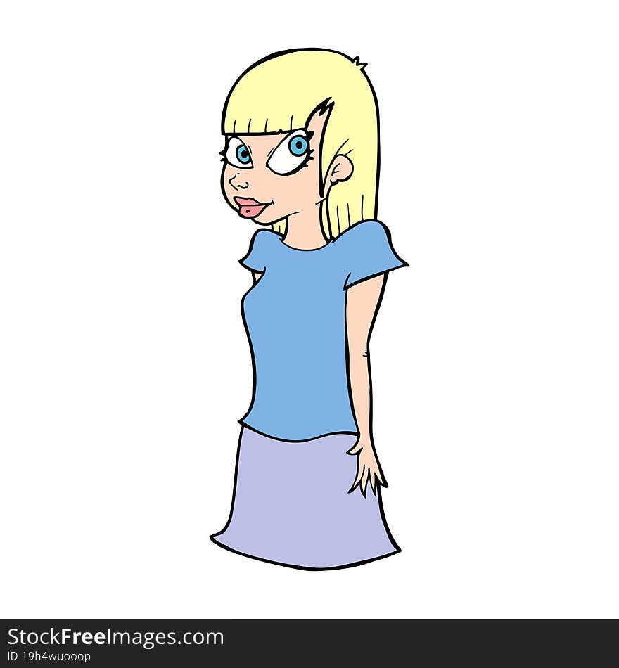 cartoon girl