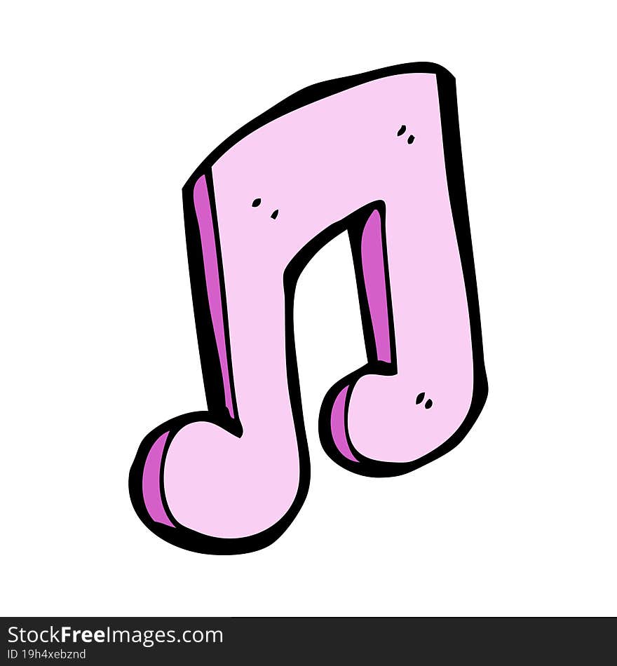 Cartoon Musical Note