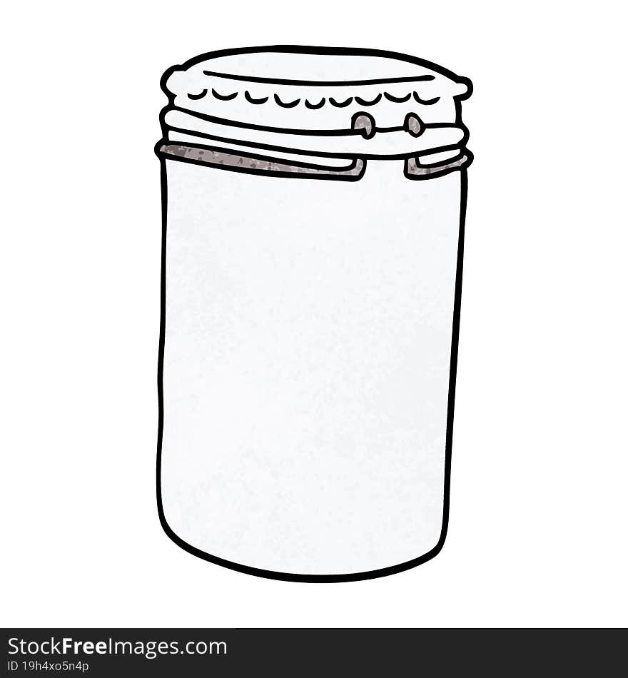 cartoon doodle storage jar