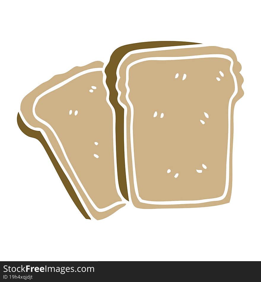 cartoon doodle toast