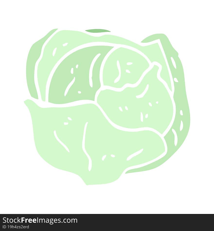 Cartoon Doodle Organic Lettuce