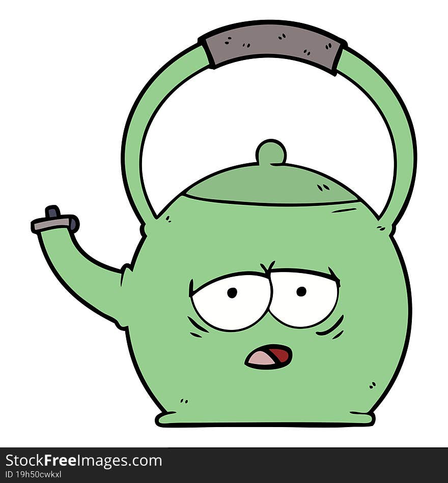 cartoon kettle. cartoon kettle