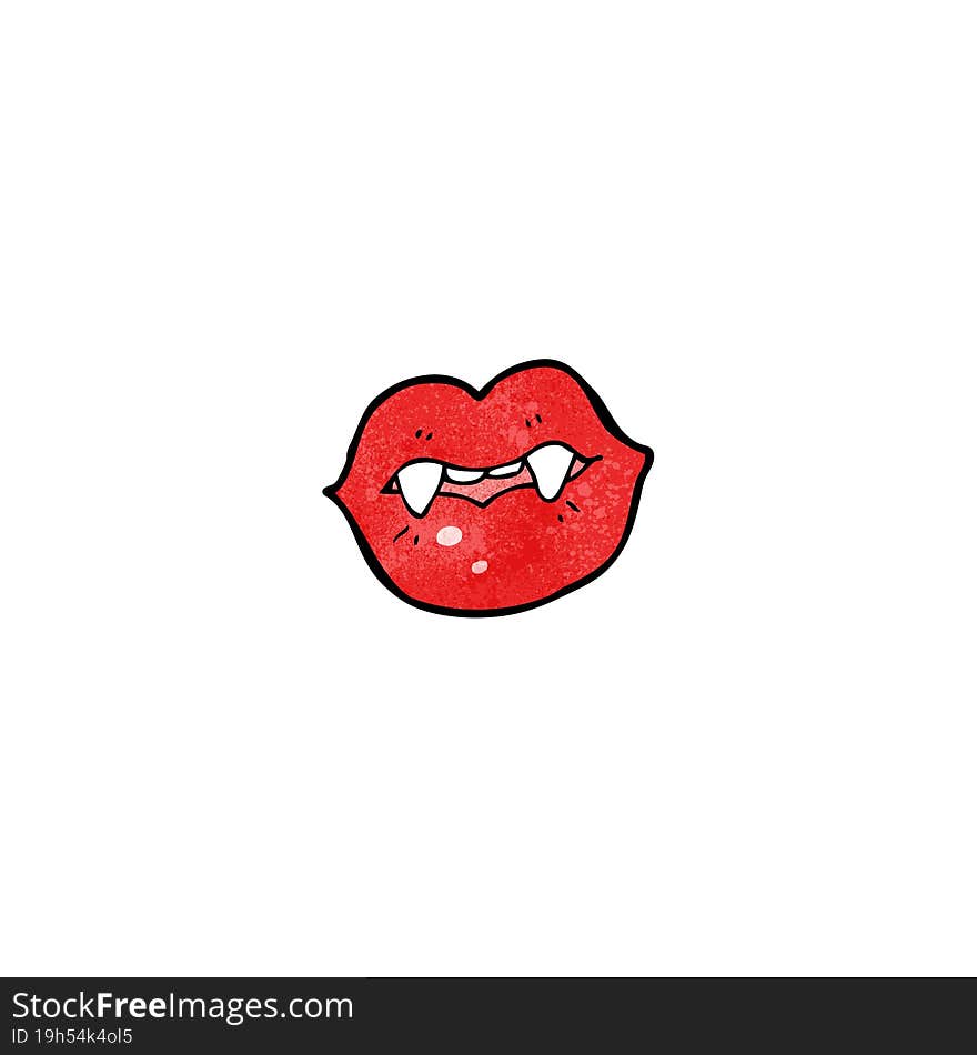 cartoon vampire lips