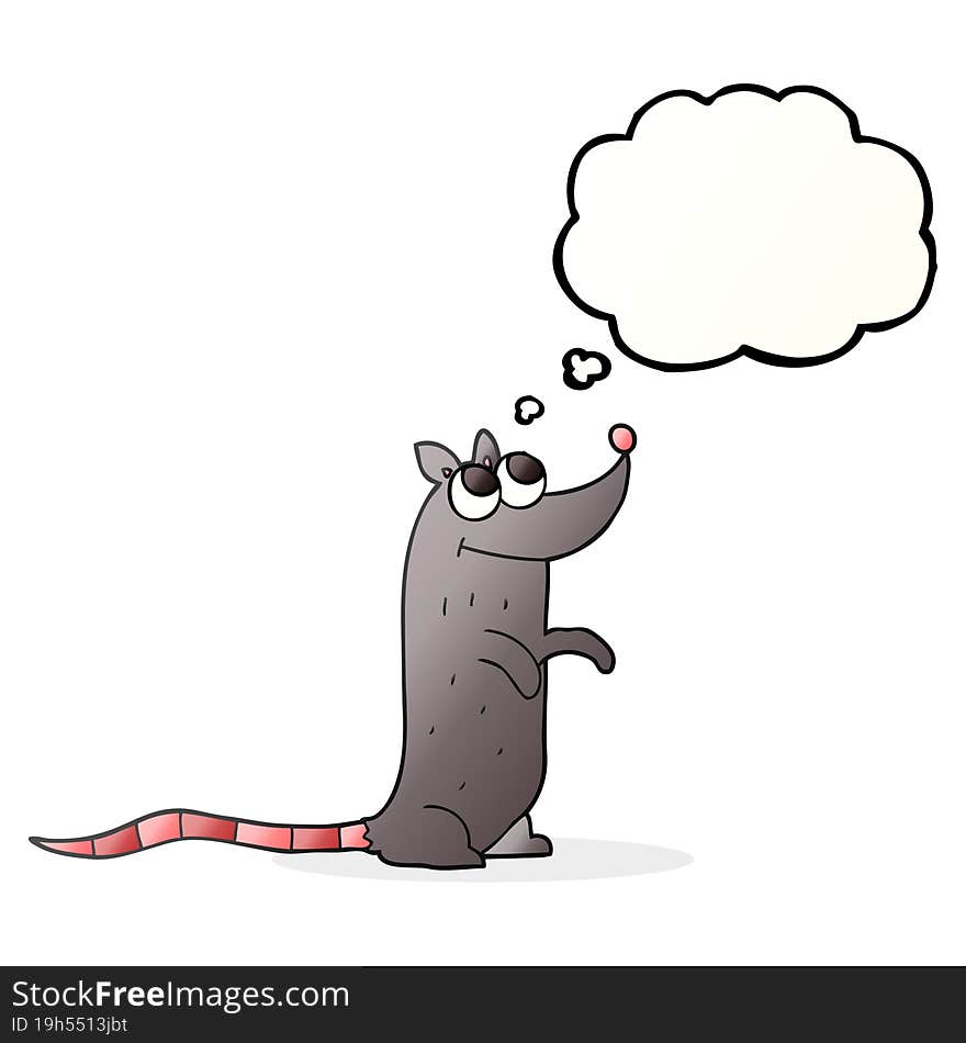 Thought Bubble Cartoon Rat